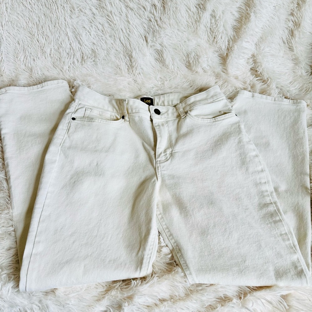 Lee Off-White Denim Pants size 12